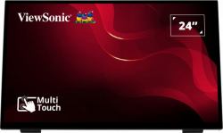 Viewsonic TD2465 Écran d'affichage dynamique Écran plat interactif 61 cm [24"] LED 250 cd/m² Full HD Noir Écran tactile 