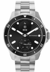 Withings ScanWatch Nova 1,6 cm [0.63"] OLED 42 mm Hybride Noir, Acier inoxydable GPS [satellite] 