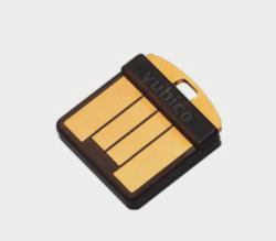 Yubico YubiKey 5 Nano YubiKey 5 - Nano, Windows, Mac YubiKey 5 - Nano, Windows, Mac OS, Linux, No Batteries Required, Black, Gold, USB-A, FIDO 2