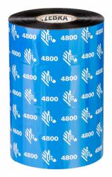 Zebra 4800 Resin ruban thermique 450 m Noir 
