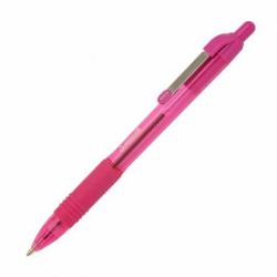 Zebra Pen Z-Grip Smooth Rose Stylo à bille rétractable avec clip 