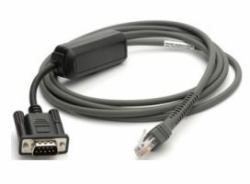 Zebra CBA-R10-S07ZBR câble Série Noir 2,13 m DB9 RJ-45 