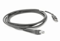Zebra CBA-U21-S07ZBR câble Série Noir 2,1 m USB EAS 
