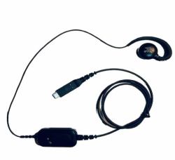 Zebra USB-C Wired Headset for PTT + VoIP w/ rotating ear piece for right/left ear wearing. Includes built Casque Avec fil Crochets auriculaires Bureau/Centre d'appels USB Type-C Noir 