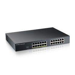 Zyxel GS1915-24EP Géré L2 Gigabit Ethernet [10/100/1000] Connexion Ethernet, supportant l'alimentation via ce port [PoE] 1U Noir 