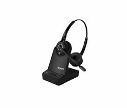 Agent AW60 Binaural Casque Sans fil Arceau Bureau/Centre d'appels Noir 