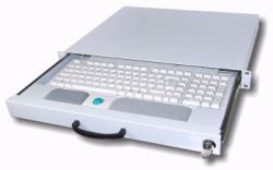 aixcase AIX-19K1U-W 19" rack support d'ordinateurs Blanc 