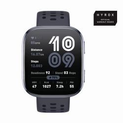 Amazfit Bip 6 Black 5 cm [1.97"] AMOLED Numérique 390 x 450 pixels Écran tactile Noir GPS [satellite] 