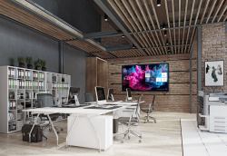 Avocor AVH-8620 tableau blanc interactif 2,18 m [86"] 3840 x 2160 pixels Écran tactile Acier brossé 