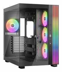 be quiet! Light Base 600 LX Blanc | Boîtier PC ARGB vitré, Mini ITX / Micro ATX / ATX, 4 ventilateurs Light Wings 120 mm PWM 