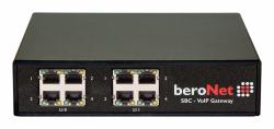 beroNet 4 FXS Small Business Line VoIP entrée et régulateur 10, 100 Mbit/s 