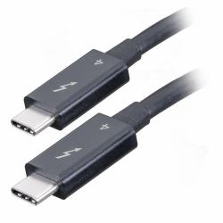 Cablenet 40-4208 Câble Thunderbolt 0,7 m 40 Gbit/s Noir 