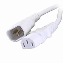 Cablenet 42-2721 câble électrique Blanc 1 m Coupleur C14 Coupleur C13 