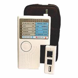 Cablenet 87-3551 testeur de câble réseau Testeur de câbles à paire torsadée Blanc 