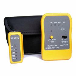 Cablenet 87-3555 testeur de câble réseau Testeur de câble UTP/STP Gris, Jaune 