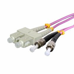 Cablenet VT3STSC3 câble InfiniBand et à fibres optiques 3 m ST SC Violet 