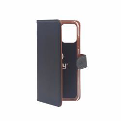 Celly Wally coque de protection pour téléphones portables 15,5 cm [6.1"] Folio Noir, Marron 
