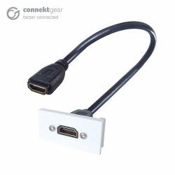 connektgear CONNEkT Gear 20-0006 Plaque de commutation et obturateur Blanc 