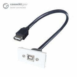 connektgear CONNEkT Gear 20-0013 Plaque de commutation et obturateur Blanc 