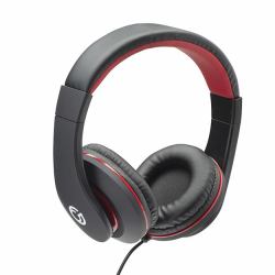 connektgear 24-1530 casque Avec fil Arceau Bureau/Centre d'appels Noir, Rouge 