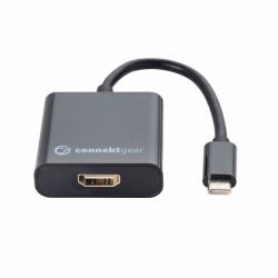 connektgear 26-0402 câble vidéo et adaptateur 0,22 m USB Type-C HDMI Noir 