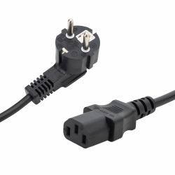 connektgear 27-0001 câble électrique Noir 2 m Prise d'alimentation type F Coupleur C13 