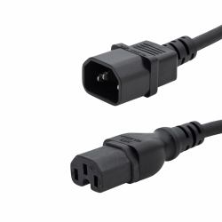 connektgear 27-0327 câble électrique Noir 3 m Coupleur C14 Coupleur C15 