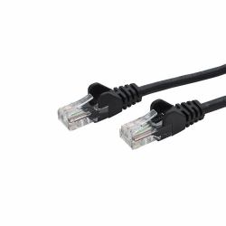 connektgear 1M RJ45 CAT5E UTP STRANDED - FLUSH MOULDED NETWORK CBL BLACK