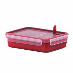 EMSA 517775 boîte hermétique alimentaire 1,2 L Rouge, Transparent 1 pièce[s] 