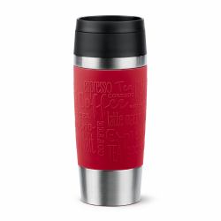 EMSA Travel Mug Classic N2020400 thermos 360 ml Noir, Rouge, Acier inoxydable Acier inoxydable 