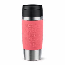 EMSA Travel Mug Classic 36 ml Corail, Acier inoxydable 