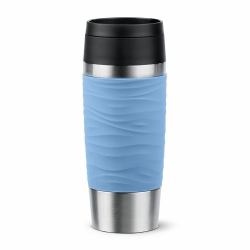 EMSA Travel Mug Waves 36 ml Bleu, Acier inoxydable 