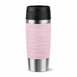 EMSA Travel Mug Waves 36 ml Rose, Acier inoxydable 