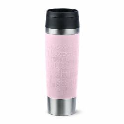EMSA Travel Mug Classic Grande 500 ml Rose, Acier inoxydable 