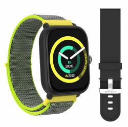 Entity AERO SMARTWATCH YELLOW NYLON 5,11 cm [2.01"] TFT 48.7 mm Numérique 240 x 296 pixels Écran tactile Noir 