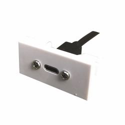 full Garbot FA-2420-USB-CF/CF-20CM prise de courant Blanc 