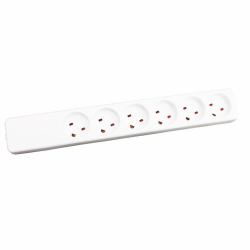 Garbot Z66000108-PA01 multiprise 6 sortie[s] CA Intérieure Blanc 