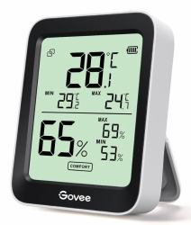 Govee H5075001 capteur de température et d'humidité Intérieure Capteur d'humidité et de température Autonome Sans fil 
