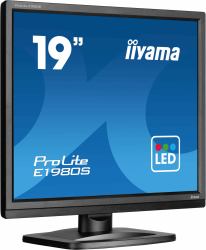 iiyama ProLite E1980S-B1 écran plat de PC 48,3 cm [19"] 1280 x 1024 pixels VGA LED Noir 