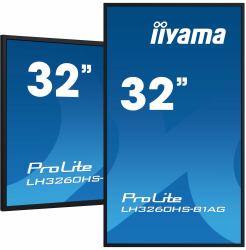 iiyama LH3260HS-B1AG Écran d'affichage dynamique Carte A numérique 80 cm [31.5"] LED Wifi 500 cd/m² Full HD Noir Intégré dans le processeur Android 11 24/7 