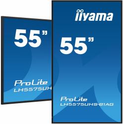 iiyama LH5575UHS-B1AG Écran d'affichage dynamique Écran plat de signalisation numérique 138,7 cm [54.6"] LCD Wifi 500 cd/m² 4K Ultra HD Noir Intégré dans le processeur Android 11 24/7 