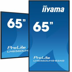 iiyama LH6560UHS-B2AG Écran d'affichage dynamique Carte A numérique 163,8 cm [64.5"] LED Wifi 500 cd/m² 4K Ultra HD Noir Intégré dans le processeur Android 11 24/7 