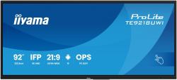 iiyama TE9218UWI-B1AG Écran d'affichage dynamique En forme de kiosk 2,32 m [91.5"] LED Wifi 500 cd/m² 5K Ultra HD Noir Écran tactile Intégré dans le processeur Android 16/7 