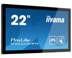 iiyama ProLite TF2234MC-B7X écran plat de PC 54,6 cm [21.5"] 1920 x 1080 pixels Full HD LED Écran tactile Multi-utilisateur Noir 