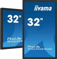 iiyama TF3239AS-B1AG écran plat de PC 80 cm [31.5"] 1920 x 1080 pixels Full HD LED Écran tactile Noir 