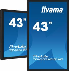iiyama TF4339AS-B1AG écran plat de PC 108 cm [42.5"] 3840 x 2160 pixels 4K Ultra HD LED Écran tactile Noir 