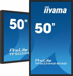 iiyama TF5039AS-B1AG écran plat de PC 125,7 cm [49.5"] 3840 x 2160 pixels 4K Ultra HD LED Écran tactile Noir 