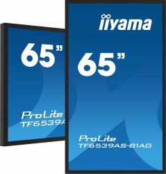 iiyama TF6539AS-B1AG Écran d'affichage dynamique En forme de kiosk 163,8 cm [64.5"] LED 435 cd/m² 4K Ultra HD Noir Écran tactile Intégré dans le processeur Android 11 24/7 