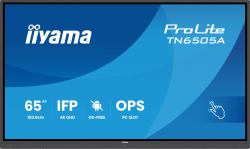 iiyama TN6505A-B1AG Écran d'affichage dynamique Écran plat interactif 163,8 cm [64.5"] 500 cd/m² 4K Ultra HD Noir Écran tactile 