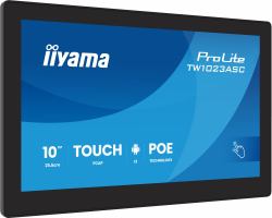 iiyama TW1023ASC-B3P Écran d'affichage dynamique En forme de kiosk 25,6 cm [10.1"] Wifi 385 cd/m² WXGA Noir Écran tactile Intégré dans le processeur Android 24/7 